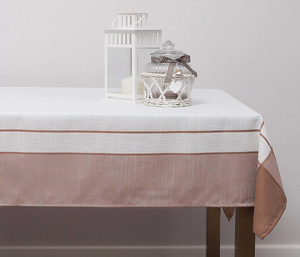Stephani 001_ Brown tablecloth 150x260