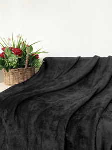 Blanket 160 x 200 Microfiber Solid Juana 01