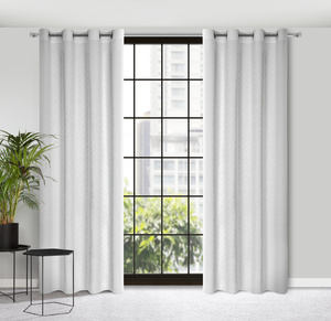 Curtain 140 x 250 Decorative Velvet Isla White