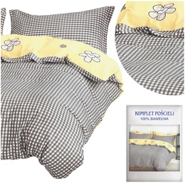 Bedding set 200 x 220 3pcs Cotton Satin no. A1444