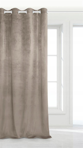 Curtain 140 x 250 Decorative Velvet Soft C.Beige