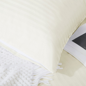 Bedding 220 x 200 3pc Cotton Adamash Ecru