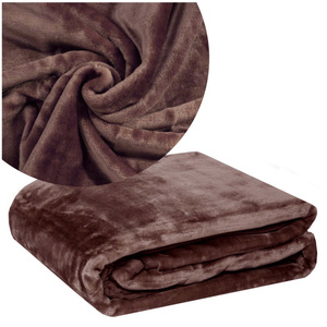 Uniform Acrylic Blanket A-007 Brown 160x210