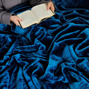 Blanket 160 x 200 Acrylic Solid Warm Yasemin 09