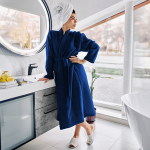 Gofer Unisex Cotton Bathrobe Vizzy S 05 Navy