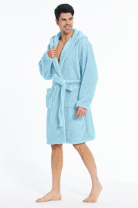 Microfiber Bathrobe with Hood Miguel 01 M