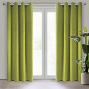 Curtain 140 x 250 Ready Decorative Pierre Olive