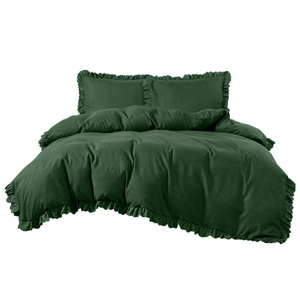 Bedding set 160 x 200 4 pcs with Ruffle Luxury Jowita 05