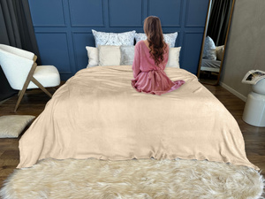 Blanket 160 x 200 Microfiber Solid Juana 08