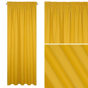 Blackout Logan Tape Curtain 140 x 270 Mustard
