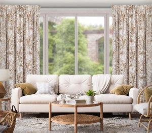 Curtain 140 x 270 Decorative Tape Saba Bia+Beige