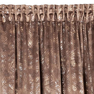 Curtain 135 x 270 Decorative Velvet Tulia Brown
