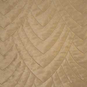 Bedspread 170 x 210 Quilted Velvet Luiz6 Beige