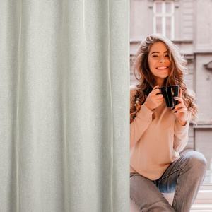 Curtain 140 x 250 Decorative Darla Natur Splits