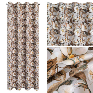 Curtain 140 x 250 Decorative Simona Beige+Brown