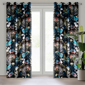 Curtain 140 x 270 Decorative Przel Alani Black+Green