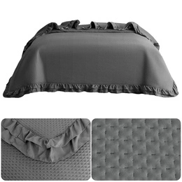 Quilted Bedspread 200 x 220 with Ruffle Rosella 06