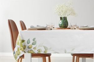 Napkin 30 x 40 Natu6 Set of 4 pcs White+Green