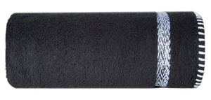 Towel 70 x 140 Bath Frotte Viera 02 Black