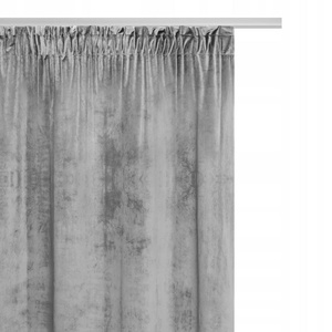 Curtain 140 x 270 Decorative Velvet Soft Ash