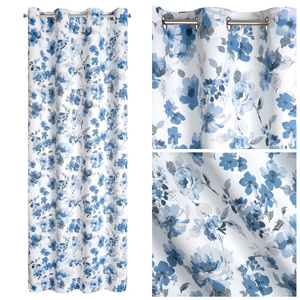 Caren Blackout Curtain 140 x 250 Blue