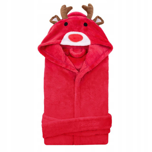 Children's Microfiber Bathrobe M 120 Reindeer
