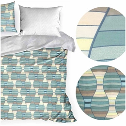 Bedding 220 x 200 3pc Satin Nova Print Lunita