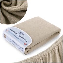 Terry sheet with elastic 032_C Light Beige 60x120