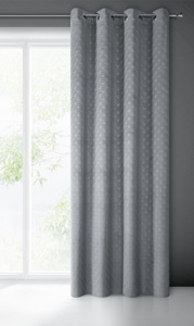 Velvet Juliet Curtain 140 x 250 Sash Grey