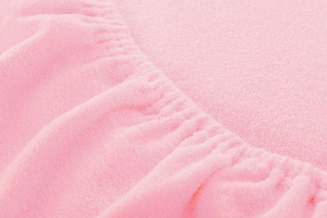 Terry sheet with elastic 006_D Pink 200x220