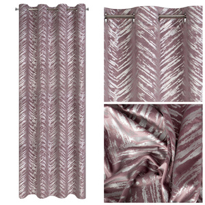Curtain 140 x 250 Decorative Velvet Sara Pud+Silver