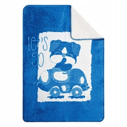 Blanket 75 x 110 Cotton-Acrylic Doggie Blue