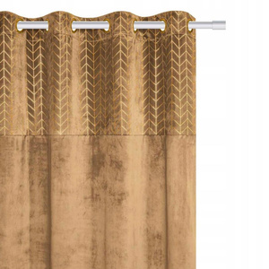 Curtain 140 x 250 Decorative Velvet Nord Mustard