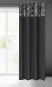 Arianna Decorative Curtain 140 x 250 Black