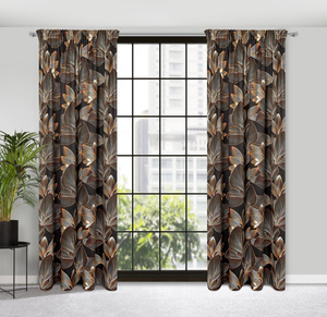 Curtain 140 x 270 Decorative Larisa Black