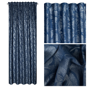 Curtain 135 x 270 Decorative Scarlet Navy Blue