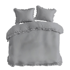 Bedding 220 x 200 3 pcs Pure Cotton with Ruffle 02