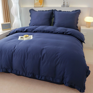 Bedding 220 x 200 3 pcs Cotton with Ruffles Lynda 01