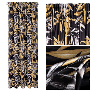 Pierre Cardin Zoja Velvet Curtain 140 x 270 Beige