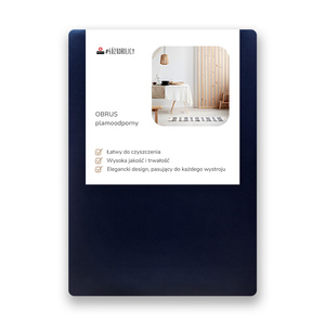 Tablecloth 110x160 Stainproof Classic Savio Navy Blue