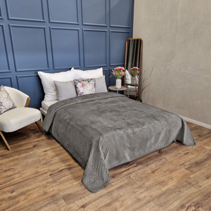 Bedspread 200 x 220 Herringbone Velvet Caden 01