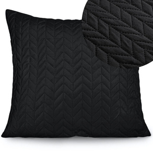 45 x 45 Decorative Velvet Moxie Pillowcase Black