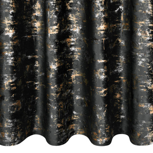 Curtain 140 x 250 Velvet Eyelets Tami Black