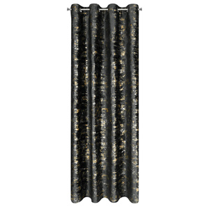 Curtain 140 x 250 Velvet Eyelets Tami Black