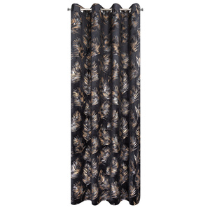 Curtain 140 x 250 Decorative Gloria Black+Grey