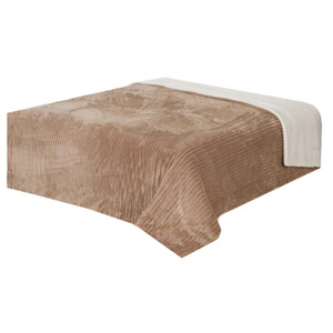 Double-sided Capri Bedspread Brown / Cream 200x220