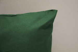 Cotton pillowcase 50 x 70 Solid Ola Bottle Green