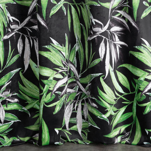 Pierre Cardin Zoja Velvet Curtain 140 x 270 Green