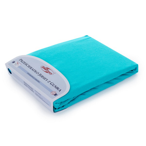 Jersey sheet with elastic 011_D Turquoise 120x200