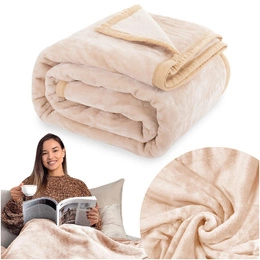 Blanket 160 x 200 Acrylic Solid Warm Yasemin 06